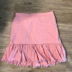 Soft pink mini skirt